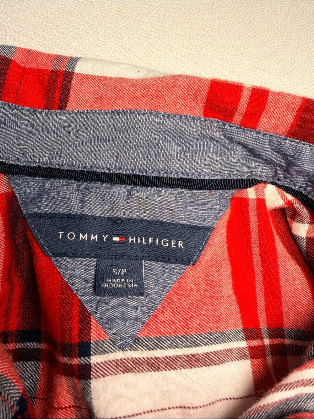 Tommy Hilfiger Women’s S Petite Plaid Flannel Shirt Red 100% Cotton Button Up - Picture 4 of 10
